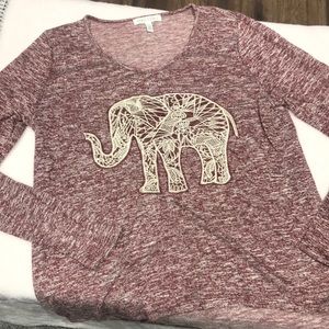 Aeropostale Elephant Long Sleeved Shirt